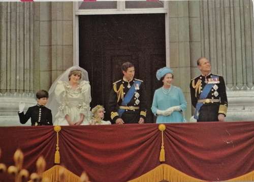 Royal wedding postcard