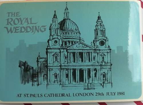Royal wedding postcard