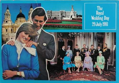 Royal wedding postcard