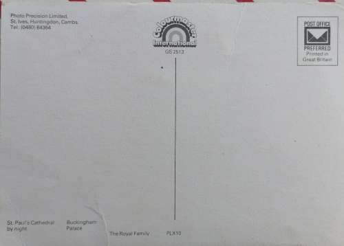 Royal wedding postcard