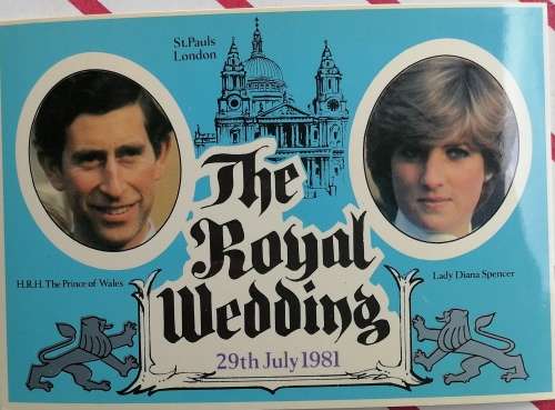 Royal wedding postcard