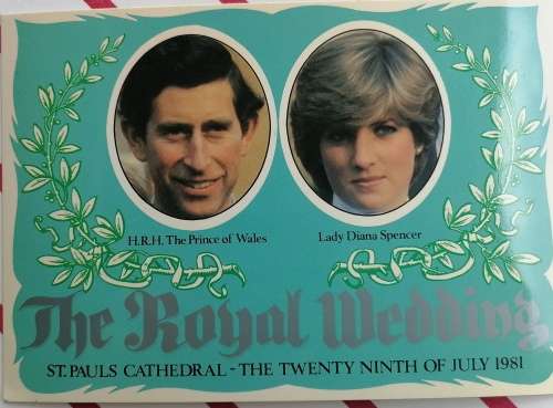 Royal wedding postcard