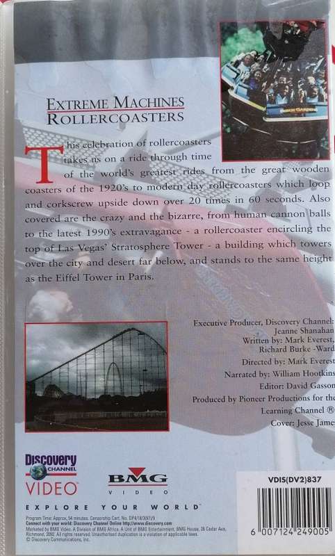 Extreme machines - Rollercoasters VHS