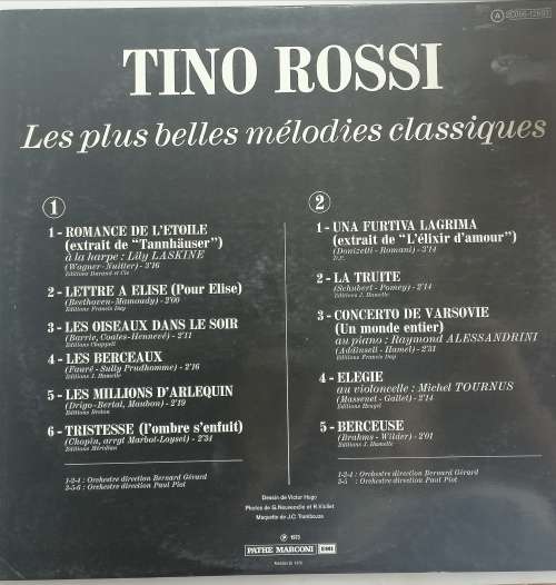 Tino Rossi Les plus belles melodies classiques LP