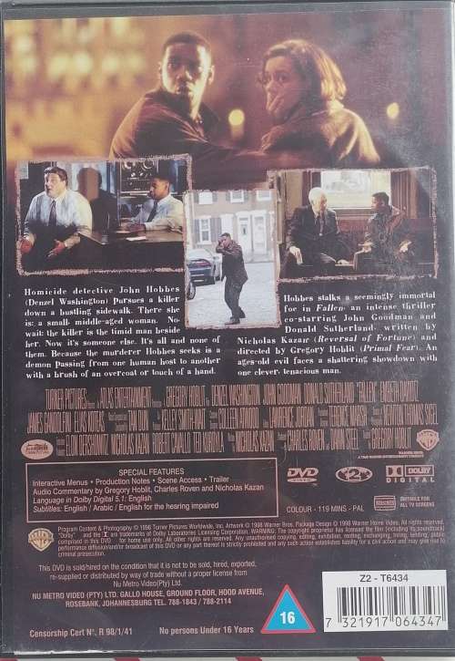 Fallen dvd