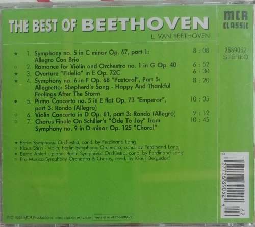 The best of Beethoven cd