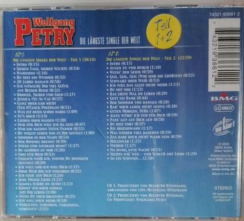 Wolfgang Petry - Die langste single der welt 2cd
