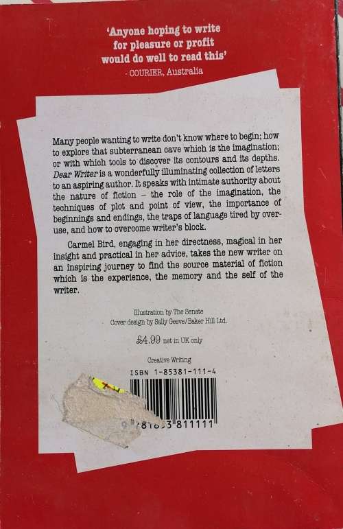 Dear writer by Carmel Bird