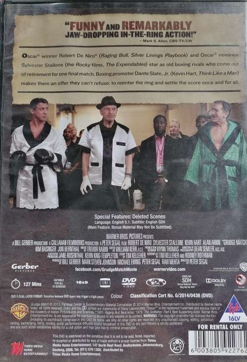 Grudge match dvd