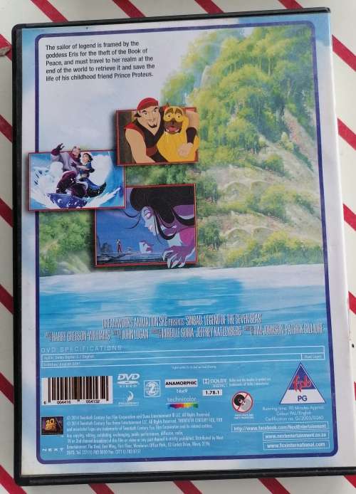 Sinbad legend of the seven seas dvd