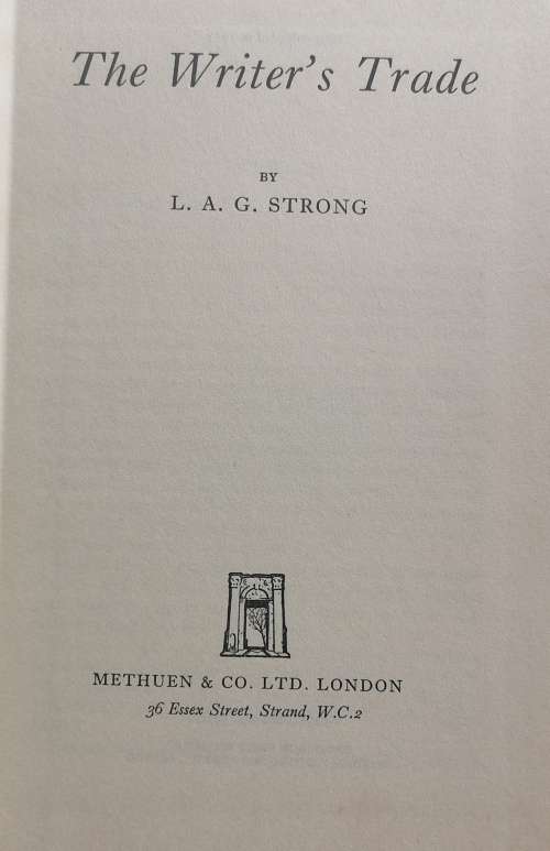 The writer`s trade by LAG Strong