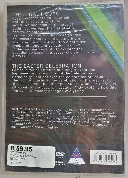The final hours and the Easter celebration dvd *sealed*