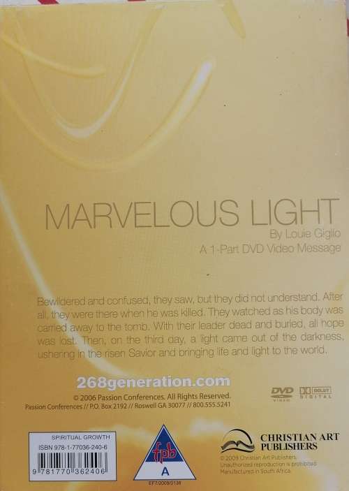 Marvelous light dvd *sealed*