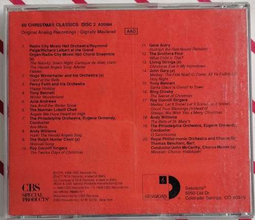 60 Christmas Classics cd Disc 2