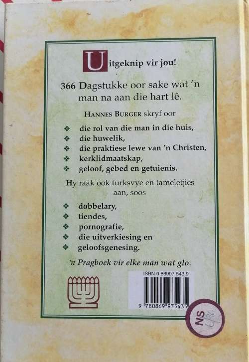 Dagboek vir die man deur Hannes Burger