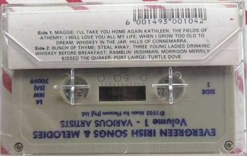 Evergreen Irish songs and melodies tape