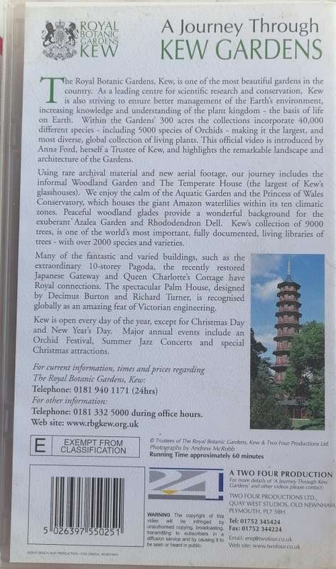 A journey through Kew gardens VHS