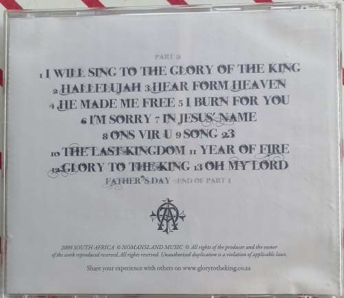 Glory to the King cd