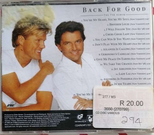 Modern Talking Back for good cd
