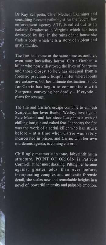 Point of origin by Patricia Cornwell