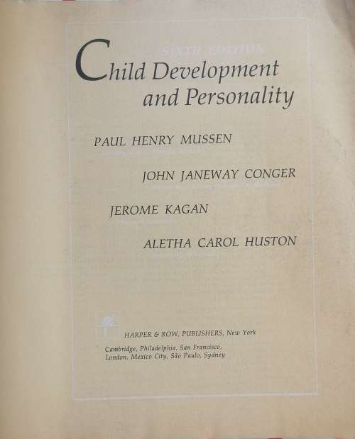 Child development and personality