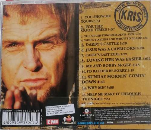 Steve Hofmeyr sings Kris Kristofferson cd