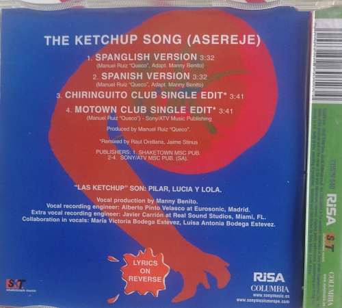 Ketchup The Ketchup Song cd