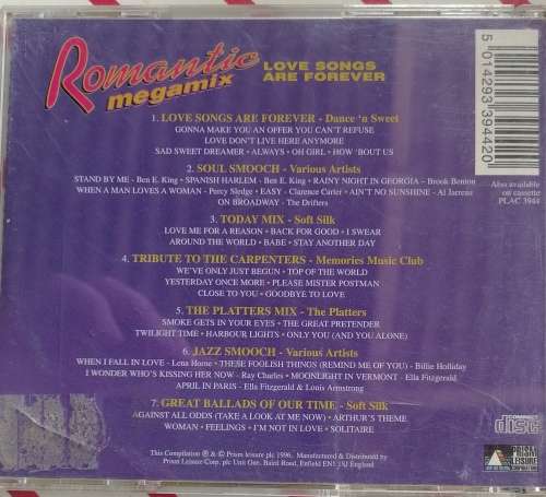 Romantic megamix cd