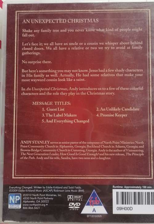 An unexpected Christmas dvd