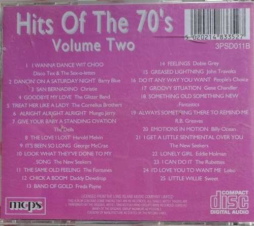 Hits of the 70`s disc 2 (cd)