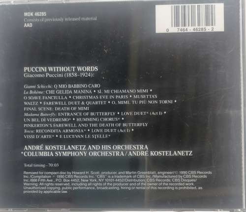 Puccini without words cd