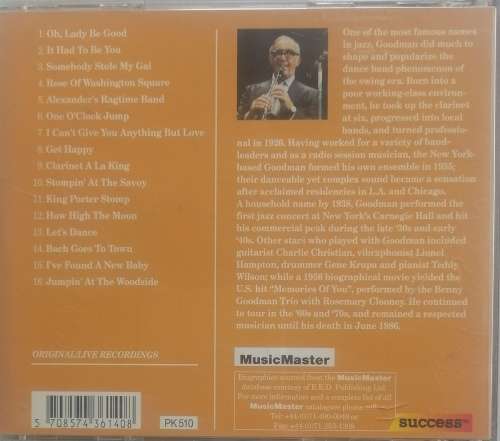 Benny Goodman Lady be good cd