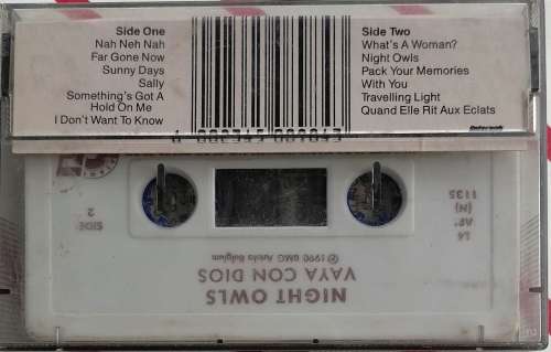 Vaya Con Dios Night Owls tape