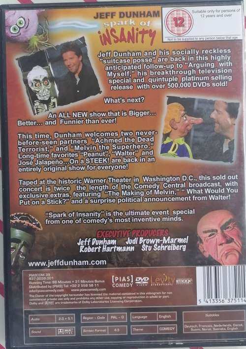 Jeff Dunham Spark of insanity dvd