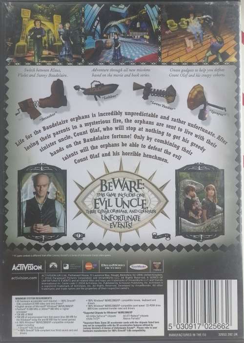 Lemony Snicket`s A series of unfortunate events PC