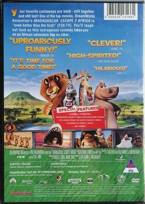 Madagascar 2 dvd