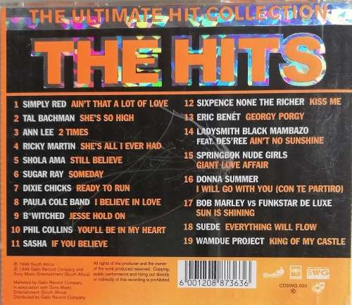 The hits vol 3 cd