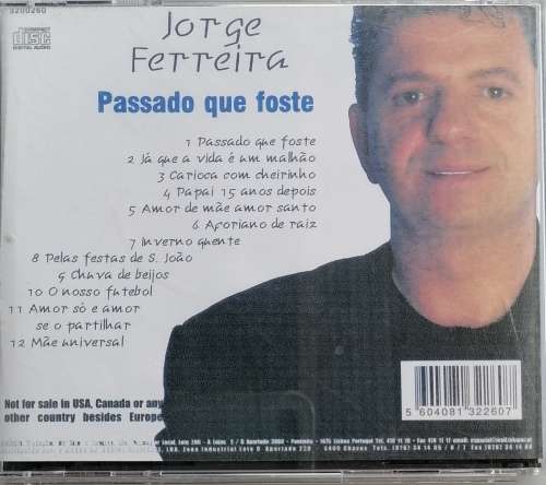 Jorge Ferreira Passado que foste cd
