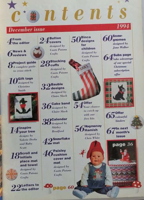 Needlework`s Cross Stitch December 1994