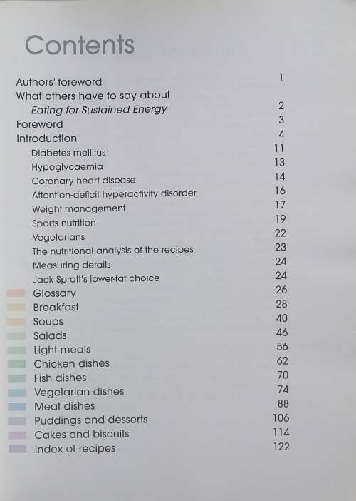 Eating for sustained energy