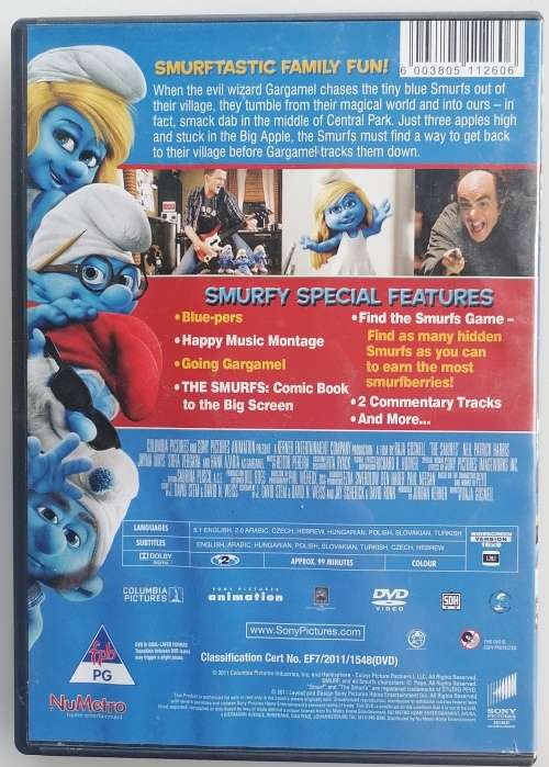 The Smurfs dvd