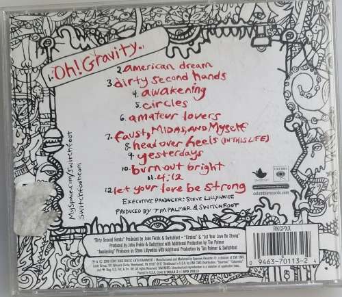 Switchfoot Oh Gravity cd