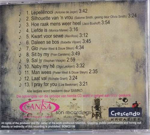 Liedjieskrywers vir Kansa cd