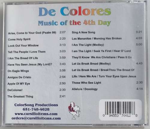 DeColores Music of the 4th day cd
