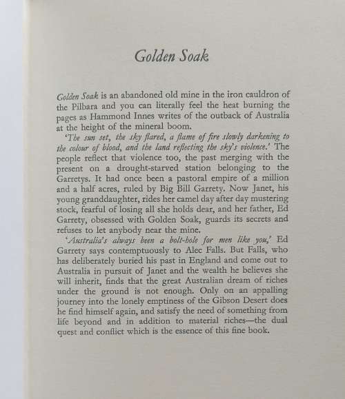 Golden soak by Hammond Innes