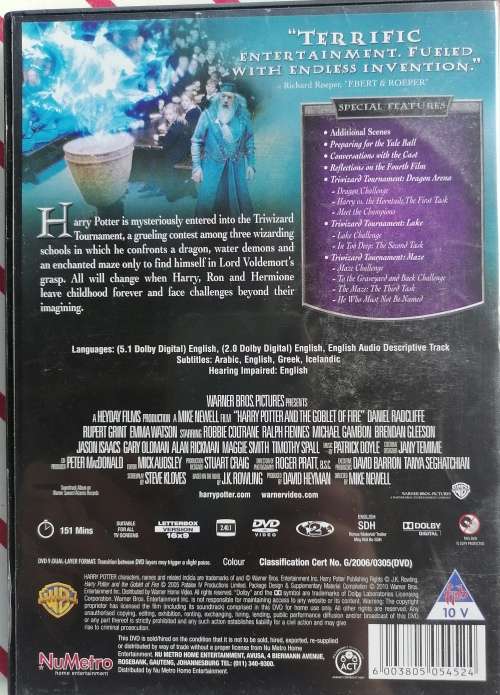 Harry Potter and the goblet of fire 2 disc dvd