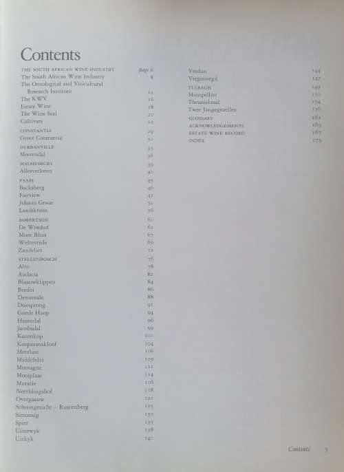 Estate wines of South Africa by Graham Knox