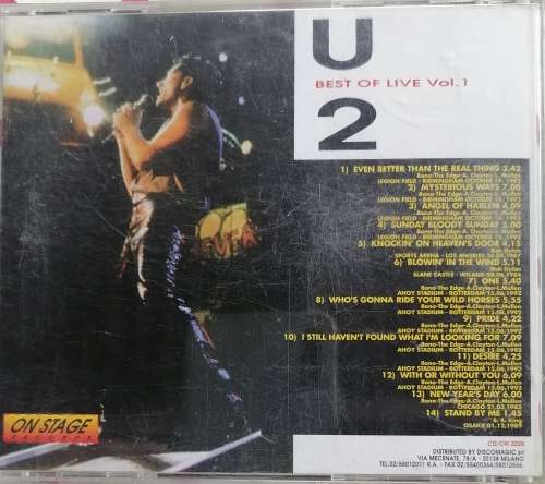 U2 Best of live cd
