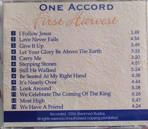 One Accord First Harvest cd