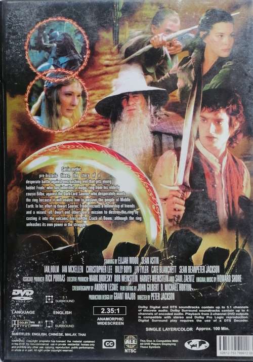 The Lord of the rings The fellowship of the ring dvd